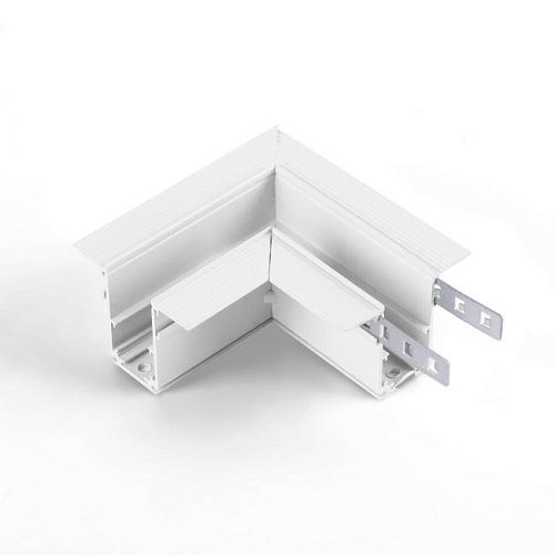 Slim Magnetic Коннектор угловой для встраиваемого шинопровода белый 85092/11 Коннектор для шинопровода Elektrostandard Slim Magnetic Slim Magnetic Коннектор угловой для встраиваемого шинопровода белый 85092/11