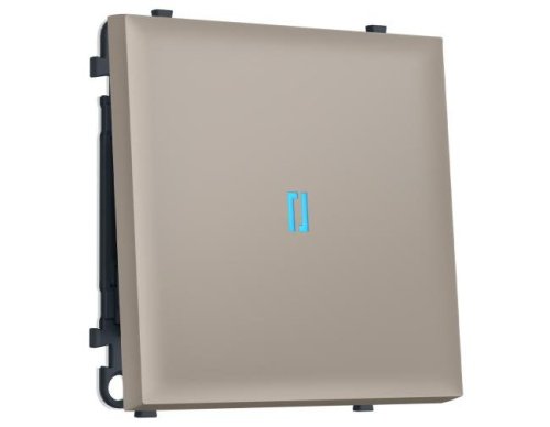 MS362020 MS362020 Комплект механизма 1-кл выключателя с подсветкой 10000K SIGMA Серо-бежевый матовый 10A-250V QUANT PRO (SP3620, PR101, G17B)