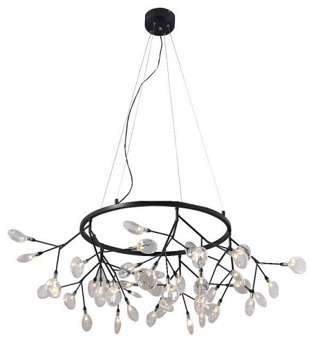 EVITA SP45 D BLACK/TRANSPARENT Подвесная люстра Crystal Lux EVITA SP45 D BLACK/TRANSPARENT