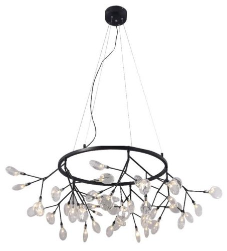 EVITA SP45 D BLACK/TRANSPARENT Подвесная люстра Crystal Lux EVITA SP45 D BLACK/TRANSPARENT