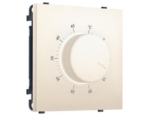 MS245710 MS245710 Комплект механизма терморегулятора с датчиком для теплого пола с подсветкой SIGMA Жемчужно-кремовый 16A-250V QUANT PRO (SP2457, PR1381)