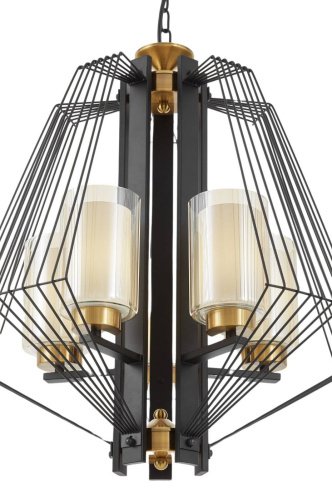 LDP 1244-5 BK+MD Подвесная люстра Lumina Deco Canti LDP 1244-5 BK+MD