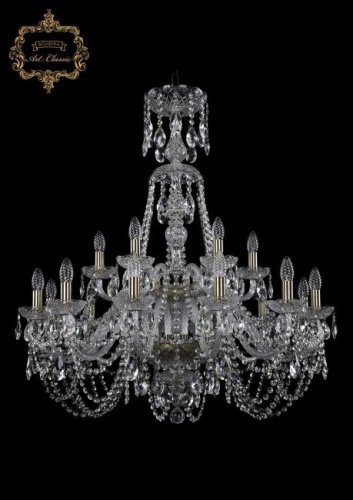 Подвесная хрустальная люстра 11.11 Art Classic 11.11.12+6.300.2d.XL-94.Br.Sp