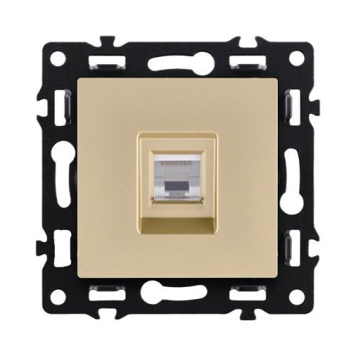 Розетка Ethernet RJ45 Cat.6, золотой Kollinger Asthetik AS-017GD
