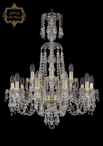 Подвесная хрустальная люстра 11.23 Art Classic 11.23.10+5.220.XL-82.Gd.Dr