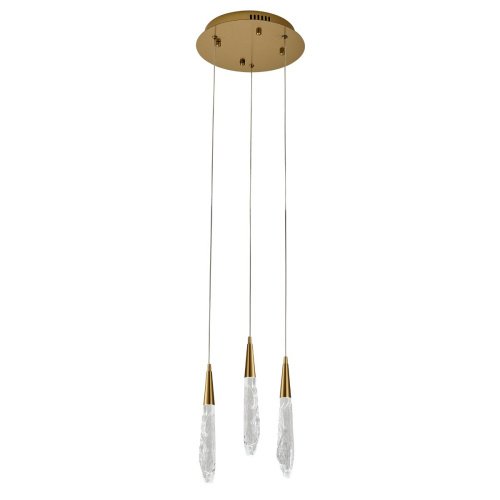 OD2438-3 gold/clear Светильник подвесной Delight Collection OD2438 OD2438-3 gold/clear