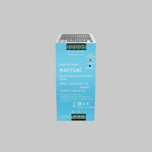 Блок питания PSL015 48В 240Вт IP20 Maytoni Блоки питания 48В 831001