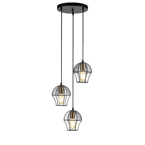 V000187 Светильник подвесной Indigo Pallo 10011/3P Black V000187