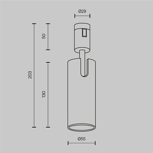 TR144-1-12W4K-W-PT Трековый светильник Maytoni Focus Led TR144-1-12W4K-W-PT
