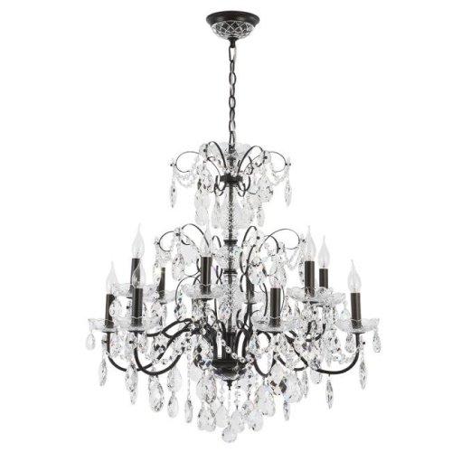 ODELIS SP12 BROWN Подвесная люстра Crystal Lux Odelis ODELIS SP12 BROWN