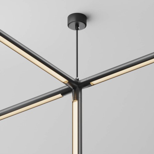 Х-образный вертикальный коннектор для системы Shelf с вводом питания Maytoni Accessories for system Shelf CA019L4C-P-B