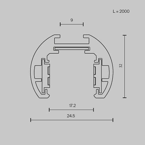 TRXM034-R-412B Шинопровод Maytoni Busbar trunkings Exility TRXM034-R-412B