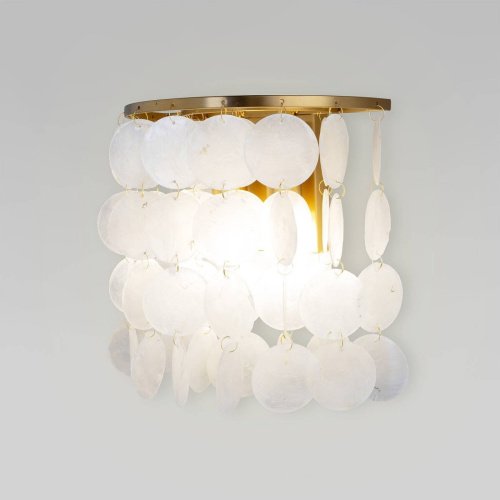 Настенное бра Eurosvet Sandra 60084/2 латунь/перламутр