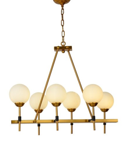 LDP 7004-6 MD+BK Подвесная люстра Lumina Deco Aldono LDP 7004-6 MD+BK
