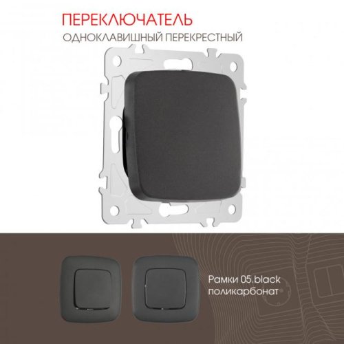 Выключатель Arte Milano Am-205 205.34-1.black