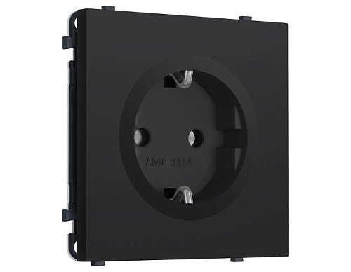 MS986010 MS986010 Комплект механизма электрической розетки SIGMA Черный Мягкое касание 50Hz 2P+E с/з 16A-250V QUANT PRO (SP9860, PR141)