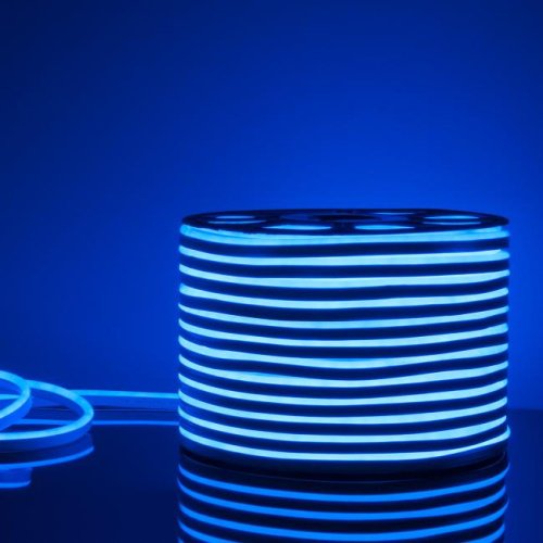 Светодиодный шнур Elektrostandard Светодиодный гибкий неон Гибкий неон LS001 220V 9.6W 120Led 2835 IP67 односторонний синий, 50 м a040594