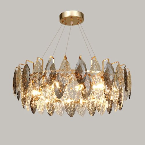 D8011P/R-800 gold/smoky Подвесная люстра Delight Collection D8011P D8011P/R-800 gold/smoky