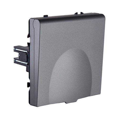 EC-015GY Розетка штепсельная SCHUKO 16A/250 В с крышкой, серый Kollinger Eclipse EC-015GY