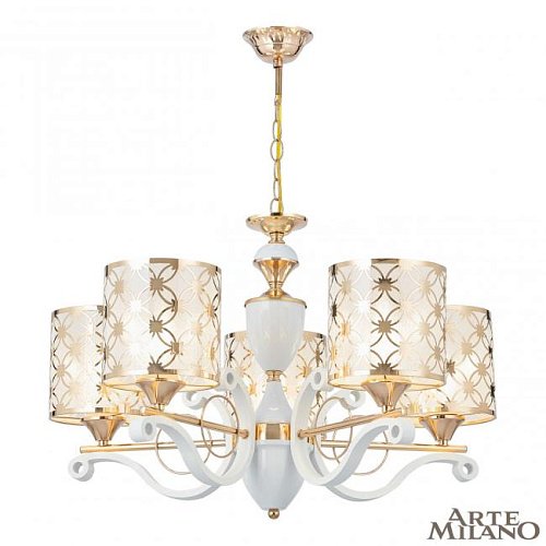 303097/5 Wh/Gd Подвесная люстра Arte Milano Florentia-3097 303097/5 Wh/Gd