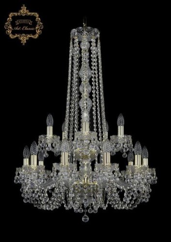 Подвесная хрустальная люстра 11.26 Art Classic 11.26.10+5.220.2d.h-92.Gd.B