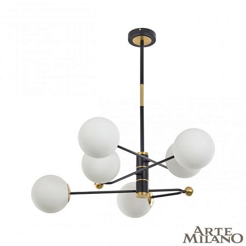 Люстра на штанге Arte Milano Neapolis72708 272708/6 BK/GD