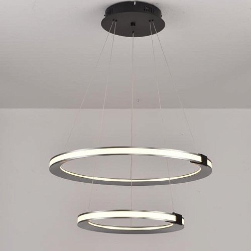 Подвесная люстра ILedex Vision 9225-6+4SD GR+BK