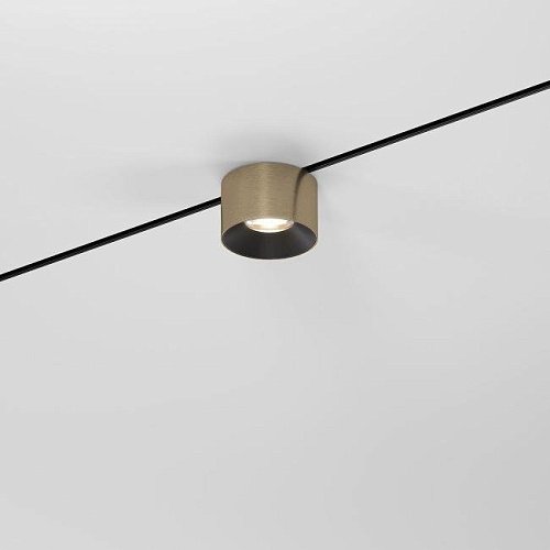 Mini Magnetic Трековый светильник 5W 3000K (латунь/черный) 85206/01 Трековый светильник Elektrostandard Mini Magnetic Mini Magnetic Трековый светильник 5W 3000K (латунь/черный) 85206/01