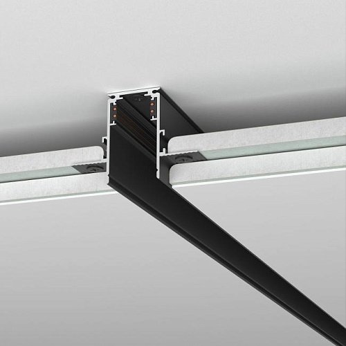 Шинопровод Elektrostandard Slim Magnetic Slim Magnetic Шинопровод встраиваемый под ГКЛ 9,5мм (черный) (3м) 85210/00