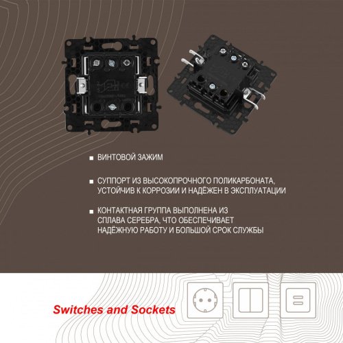 Выключатель Arte Milano Am-217 217.34-1.silver