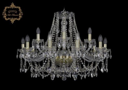 11.25.10+5.300.Gd.Sp Подвесная хрустальная люстра 11.25 Art Classic 11.25.10+5.300.Gd.Sp