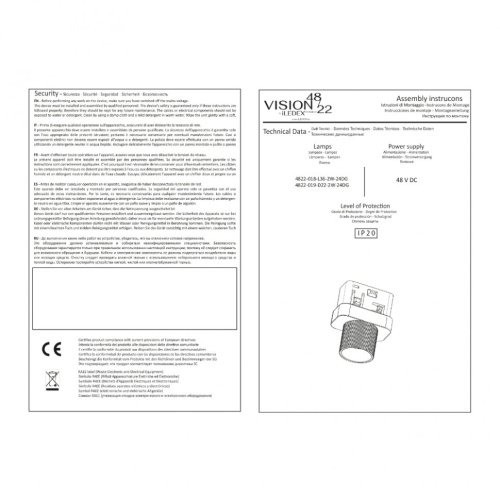 Трековый светильник iLEDEX TECHNICAL VISION48/22 4822-019-D22-2W-24DG-3000K-WH