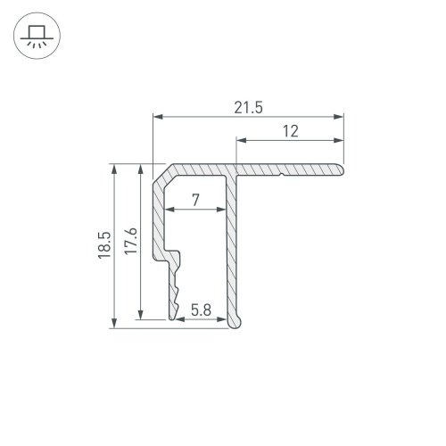 Профиль Arlight Stretch 039484