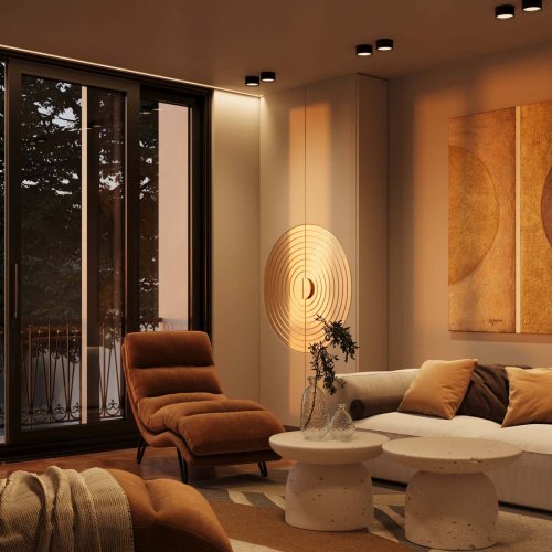 C091CL-12W3K-B Накладной светильник Maytoni Glare C091CL-12W3K-B