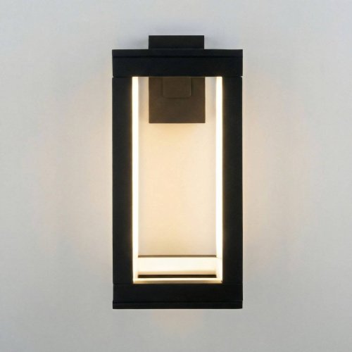 Уличный настенный светильник Elektrostandard Frame 1527 TECHNO LED Frame 3000K чёрный