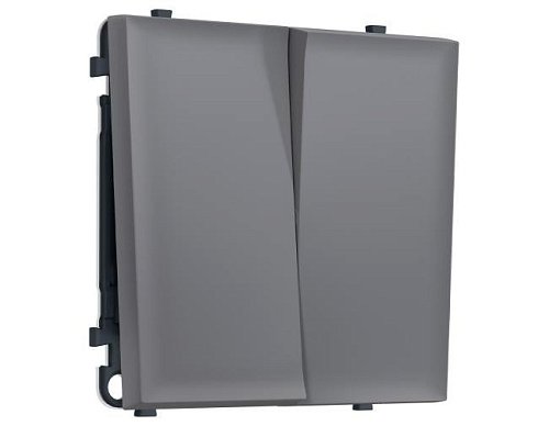 MS863050 MS863050 Комплект механизма 2-кл выключателя с самовозвратом SIGMA Платиново-серый Мягкое касание QUANT PRO (SP8630, PR129)