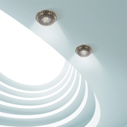 Встраиваемый светильник с узорами Vintage 370006 Novotech