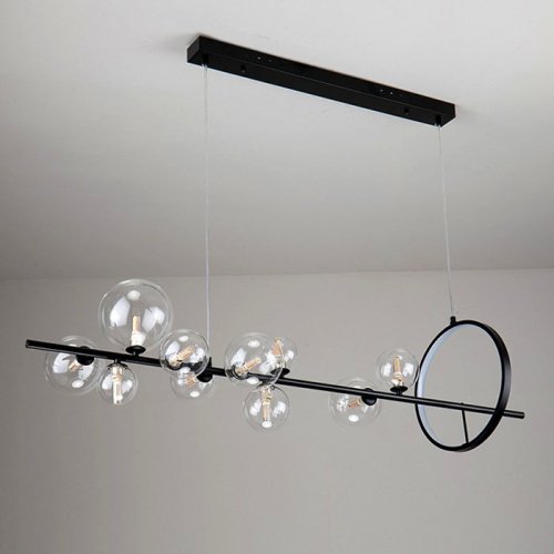 KG1233P-10 black/clear Подвесная люстра Delight Collection Art Deco Bubble KG1233P-10 black/clear