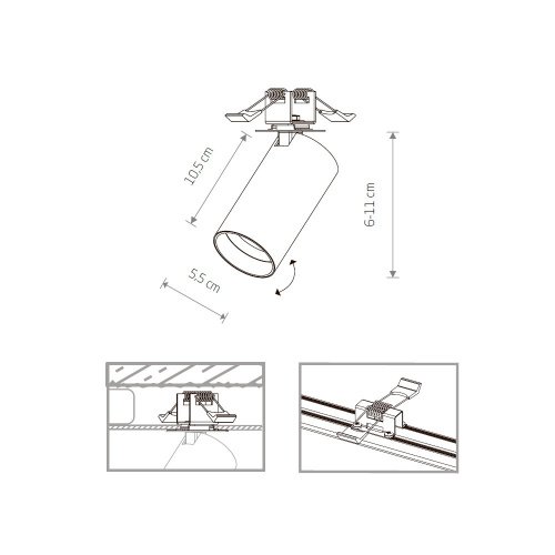 7833 Встраиваемый светильник Nowodvorski Mono Surface 7833