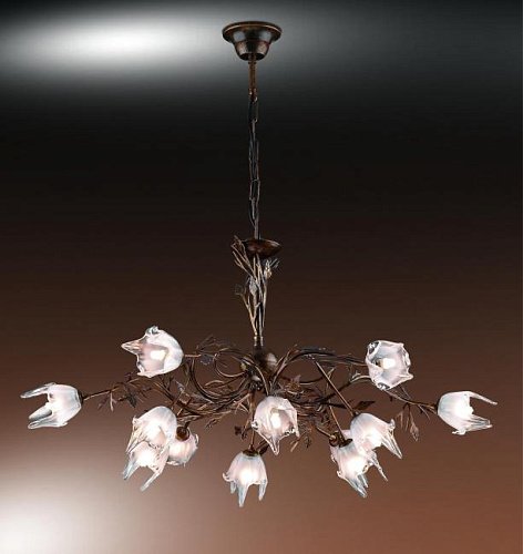 1659/12 Люстра подвесная с цветочками Paulina 1659/12 Odeon Light