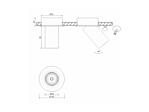 00-00004870 Сменное крепление M7 для светильников VILLY, SWG PRO 00-00004870