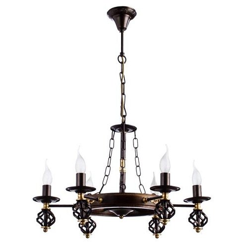 Подвесная люстра Arte Lamp CARTWHEEL A4550LM-6CK
