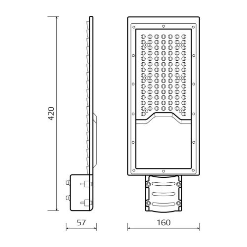 Консольный уличный светильник Gauss 629534200
