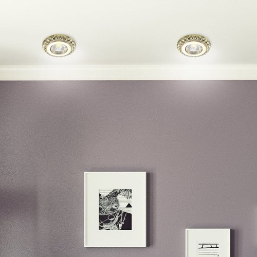 Встраиваемый светильник с узорами Candi 370335 Novotech