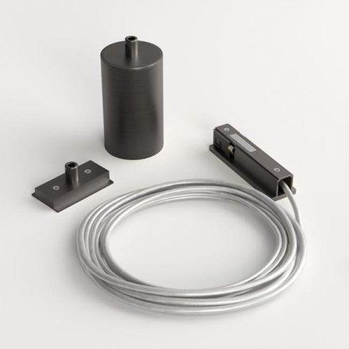 Подвесной комплект Elektrostandard Line Magnetic Titan Line Подвесной комплект для подключения трековой системы освещения к питанию (титан) (боковой)