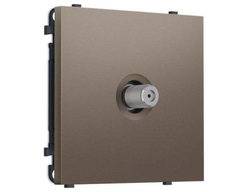 MS643050 Комплект механизма TV розетки SAT SIGMA Темная бронза матовый 5-2400MHz 3.5dB QUANT PRO (SP6430, PR215)