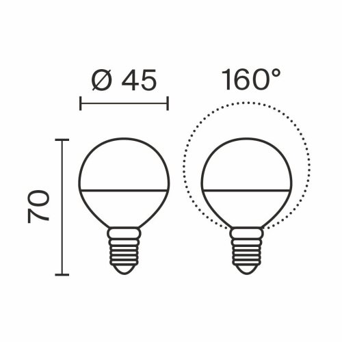 Светодиодная лампочка Globe 5W Voltega 3279