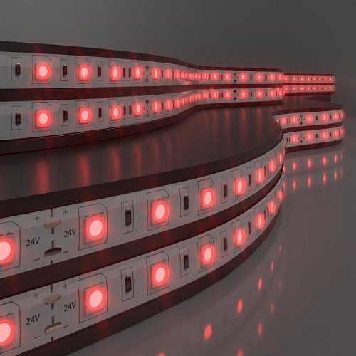 Лента светодиодная 60Led 14,4W IP65 красный (5050 24V 60Led 14,4W IP65) LED лента Elektrostandard 24V 14,4W IP65 Лента светодиодная 60Led 14,4W IP65 красный (5050 24V 60Led 14,4W IP65) a052974