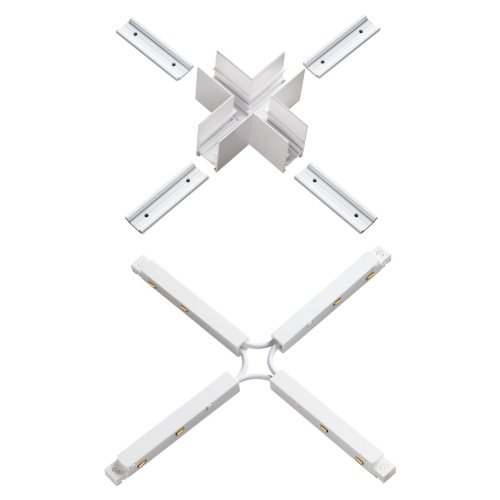 Соединитель с токопроводом для шинопровода Х-образный Novotech Flum 135127