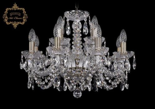 11.11.8+4.195.Br.Sp Подвесная хрустальная люстра 11.11 Art Classic 11.11.8+4.195.Br.Sp
